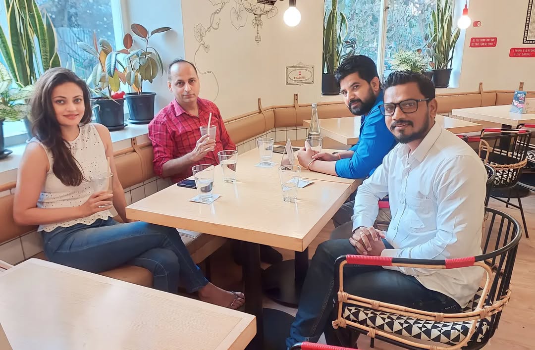 We and our dear friends actress @snehaullal and Seemant Singh, and Pankaj Pavri discuss about.webp