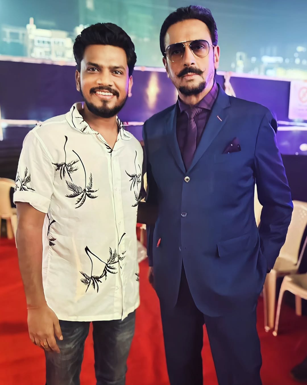 With sweet Badman @gulshangrover ji #गुलशन_ग्रोवर जी सिर्फ पर्दे पर ही विलेन हैं, लेकिन असल जिं.heic